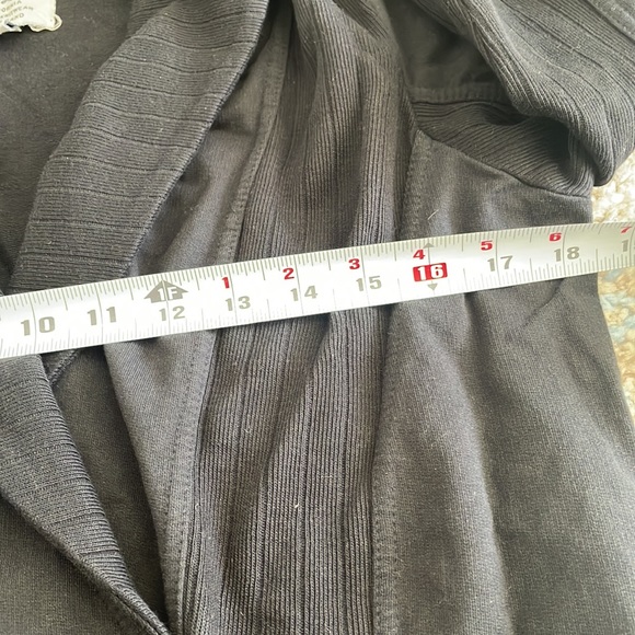 - Lucky lotus lucky brand black wrap cardigan with buttons size m - Picture 5 of 14